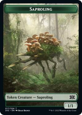 Saproling // Vampire Double-Sided Token (17 // 9) [Double Masters 2022]