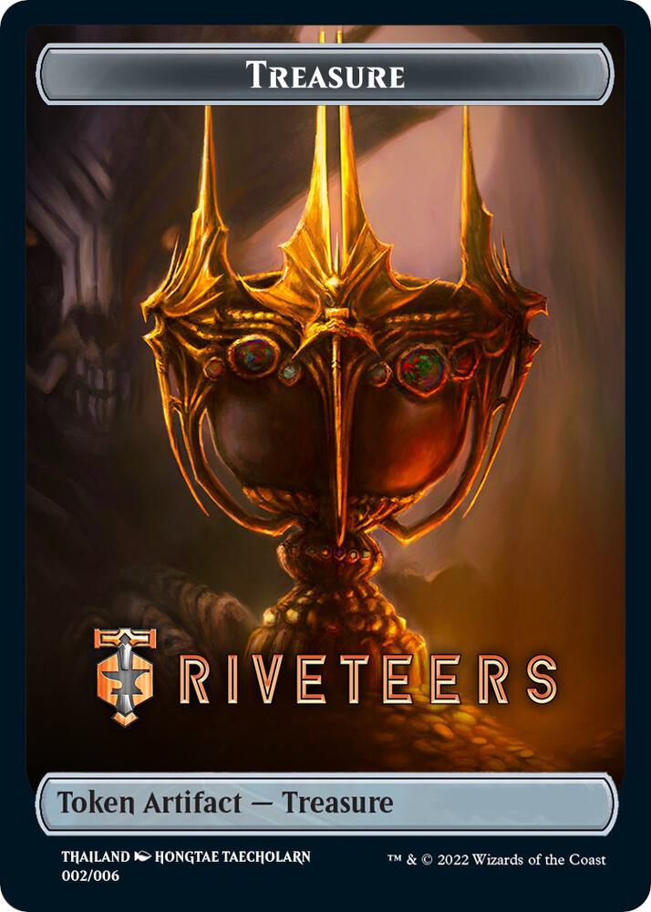 Treasure Token (Riveteers) [SEA Exclusive] (2) [Streets of New Capenna]