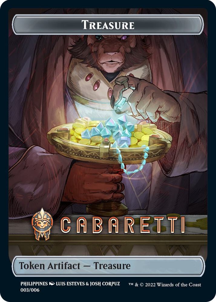 Treasure Token (Cabaretti) [SEA Exclusive] (3) [Streets of New Capenna]