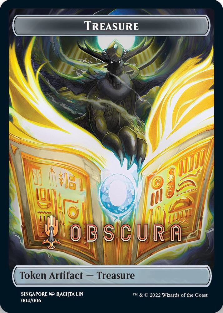 Treasure Token (Obscura) [SEA Exclusive] (4) [Streets of New Capenna]