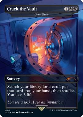 Crack the Vault - Grim Tutor (444) [Secret Lair Drop] [Borderless]