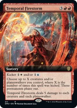 Temporal Firestorm (Extended Art) (411) [Dominaria United] [Extended Art]