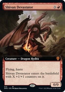 Shivan Devastator (Extended Art) (410) [Dominaria United] [Extended Art]