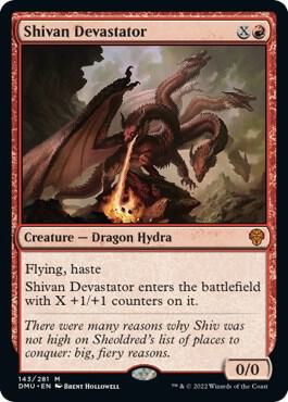 Shivan Devastator (143) [Dominaria United]