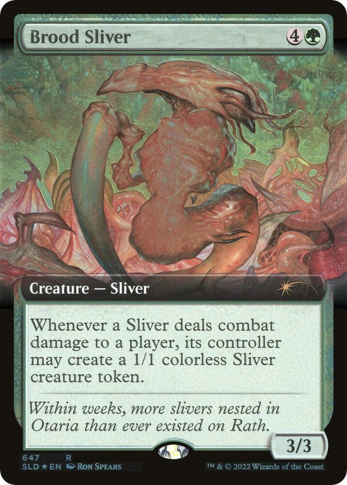 Brood Sliver (Extended Art) (647) [Secret Lair Drop] [Extended Art]