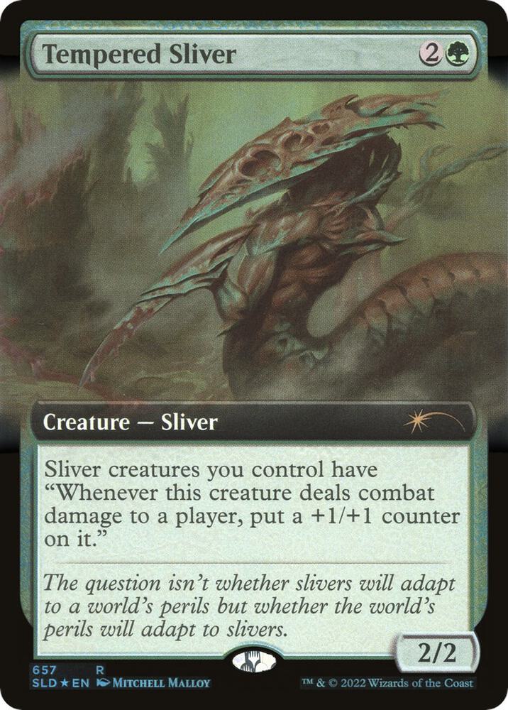 Tempered Sliver (Extended Art) (657) [Secret Lair Drop] [Extended Art]
