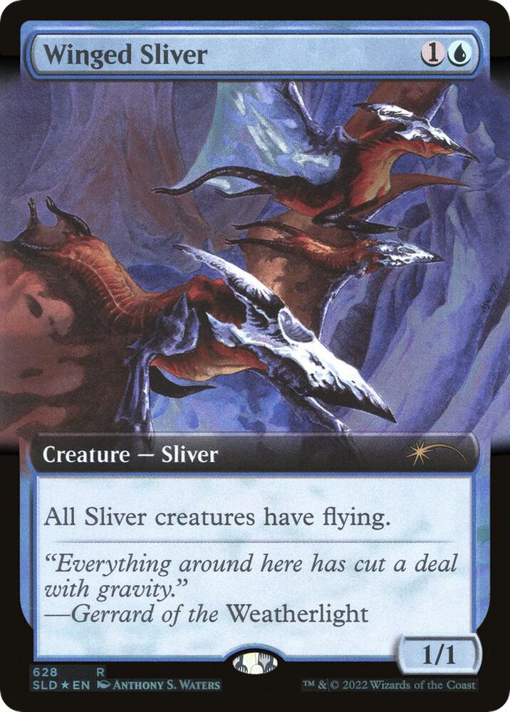 Winged Sliver (Extended Art) (628) [Secret Lair Drop] [Extended Art]
