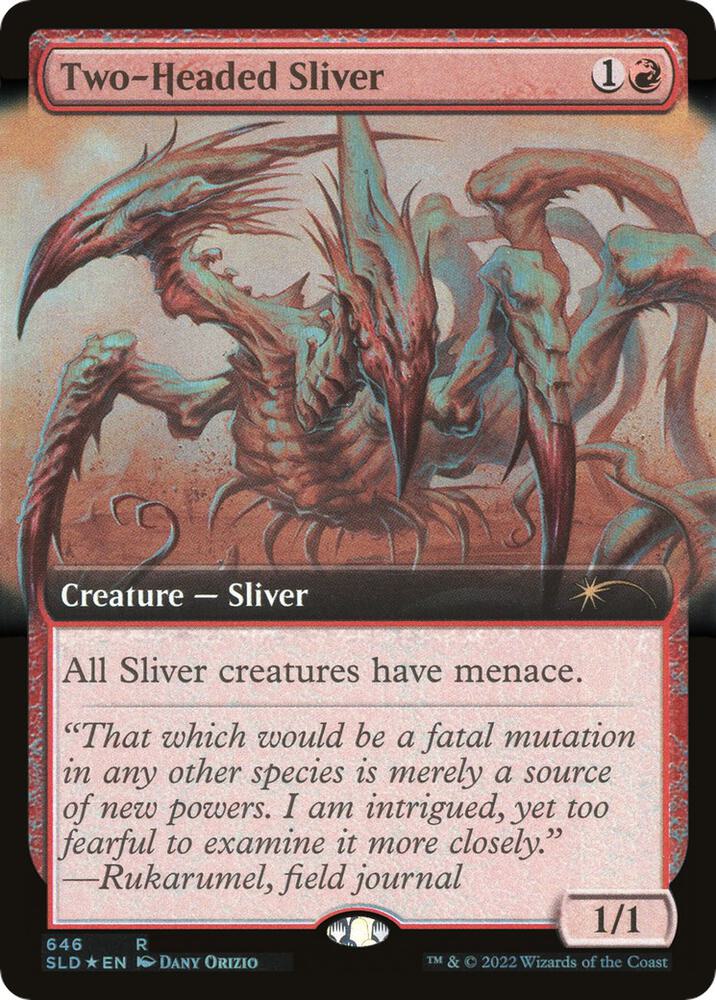 Two-Headed Sliver (Extended Art) (646) [Secret Lair Drop] [Extended Art]