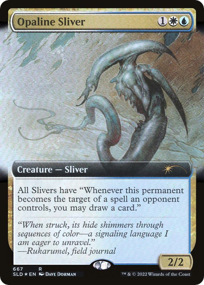 Opaline Sliver (Extended Art) (667) [Secret Lair Drop] [Extended Art]