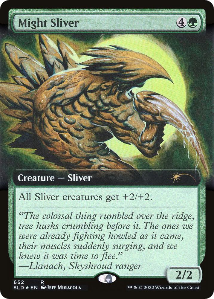 Might Sliver (Extended Art) (652) [Secret Lair Drop] [Extended Art]