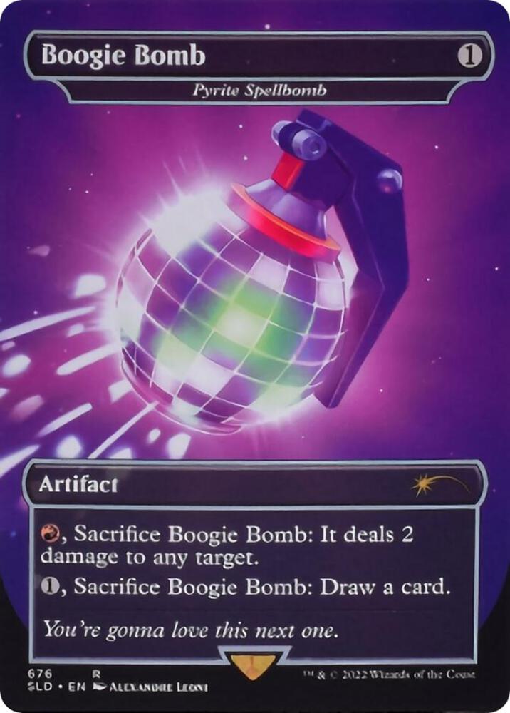 Boogie Bomb - Pyrite Spellbomb (676) [Secret Lair Drop] [Borderless]