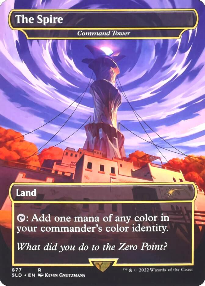 The Spire - Command Tower (677) [Secret Lair Drop] [Borderless]