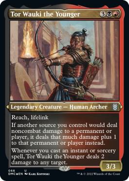 Tor Wauki the Younger (Foil Etched) (68) [Dominaria United Commander]