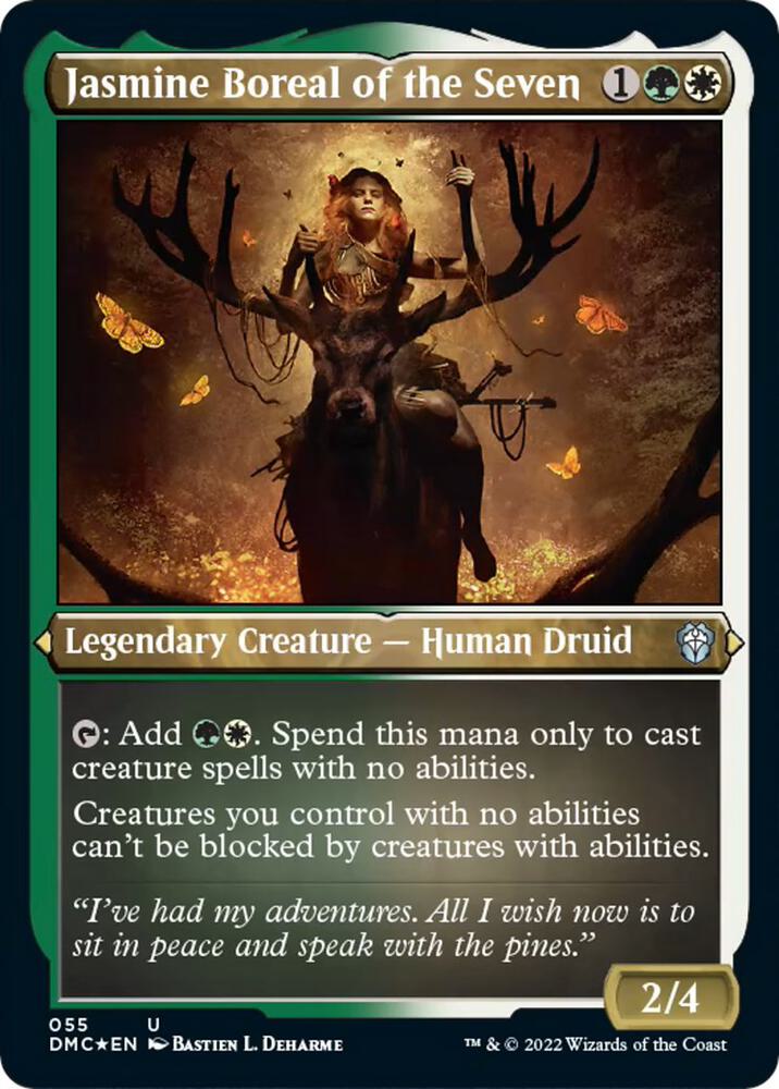Jasmine Boreal of the Seven (Foil Etched) (55) [Dominaria United Commander]