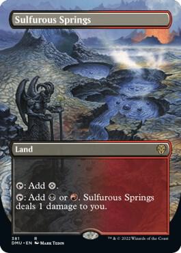 Sulfurous Springs (Borderless) (381) [Dominaria United] [Borderless]