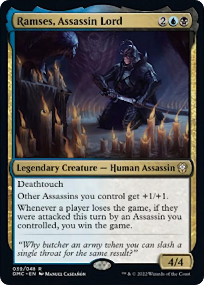 Ramses, Assassin Lord (39) [Dominaria United Commander]