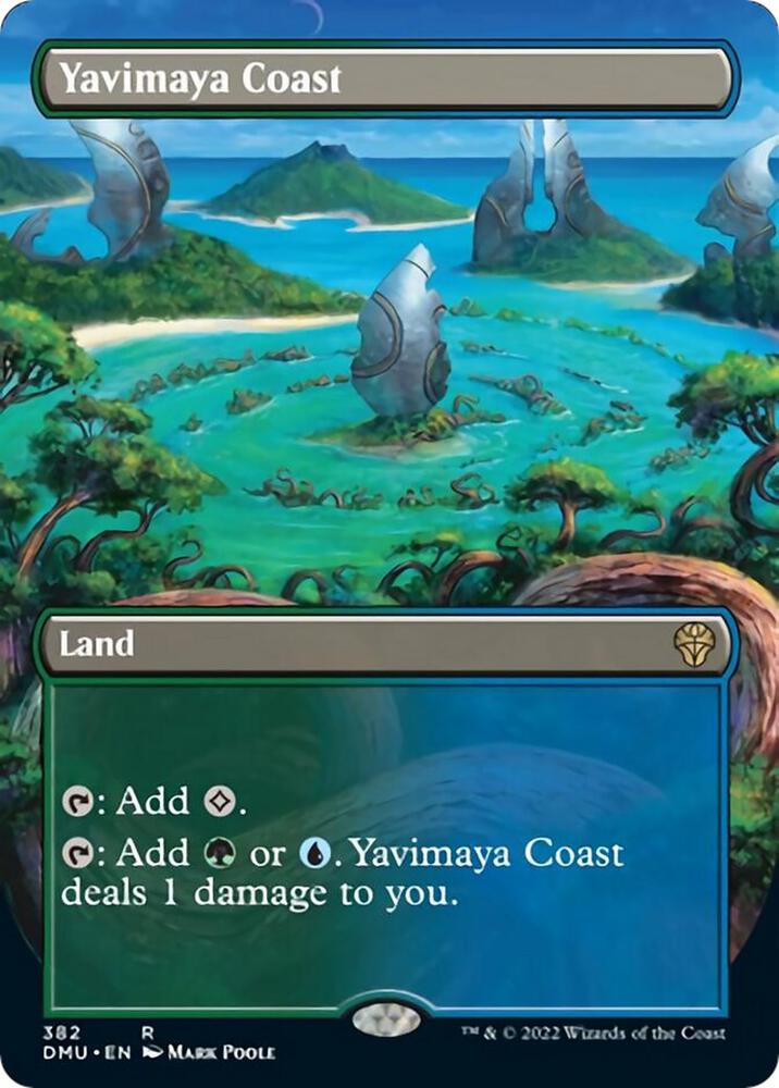 Yavimaya Coast (Borderless) (382) [Dominaria United] [Borderless]