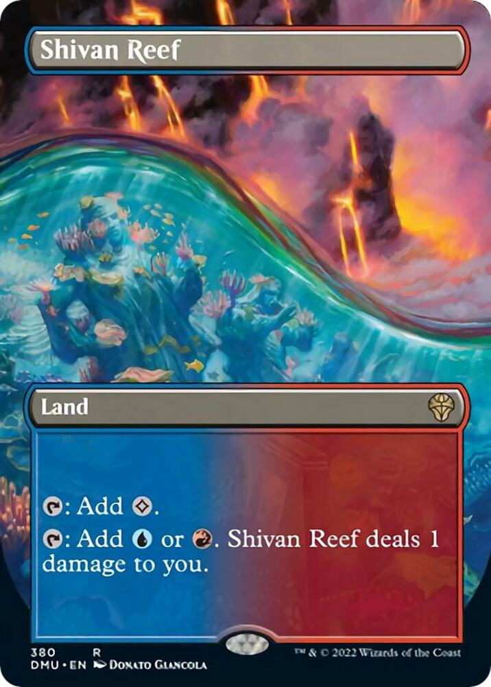 Shivan Reef (Borderless) (380) [Dominaria United] [Borderless]