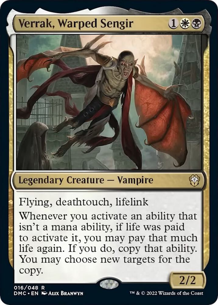 Verrak, Warped Sengir (16) [Dominaria United Commander]