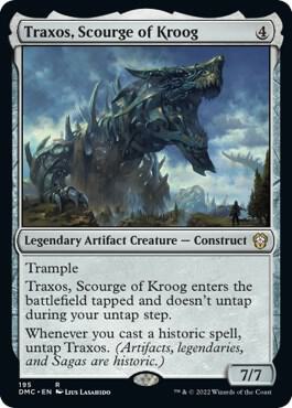Traxos, Scourge of Kroog (195) [Dominaria United Commander]