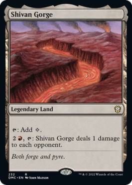 Shivan Gorge (232) [Dominaria United Commander]