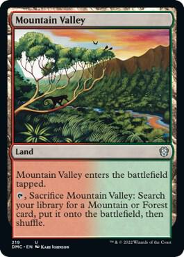 Mountain Valley (219) [Dominaria United Commander]
