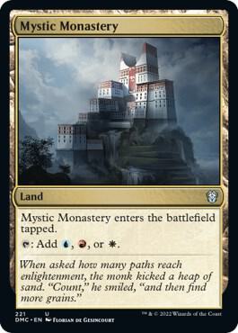 Mystic Monastery (221) [Dominaria United Commander]