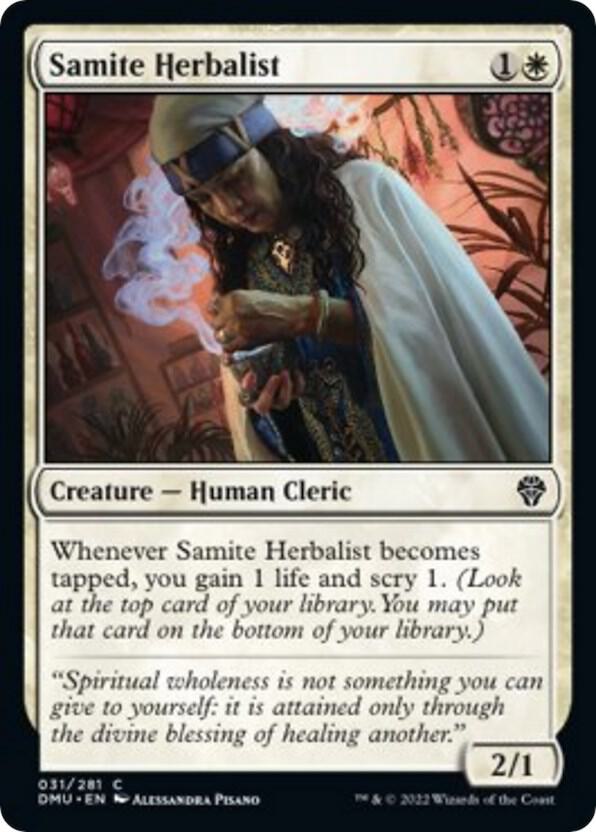Samite Herbalist (31) [Dominaria United]