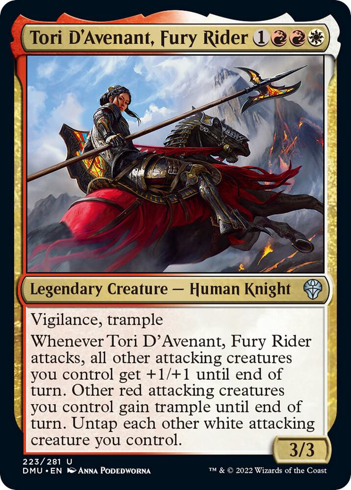 Tori D'Avenant, Fury Rider (223) [Dominaria United]