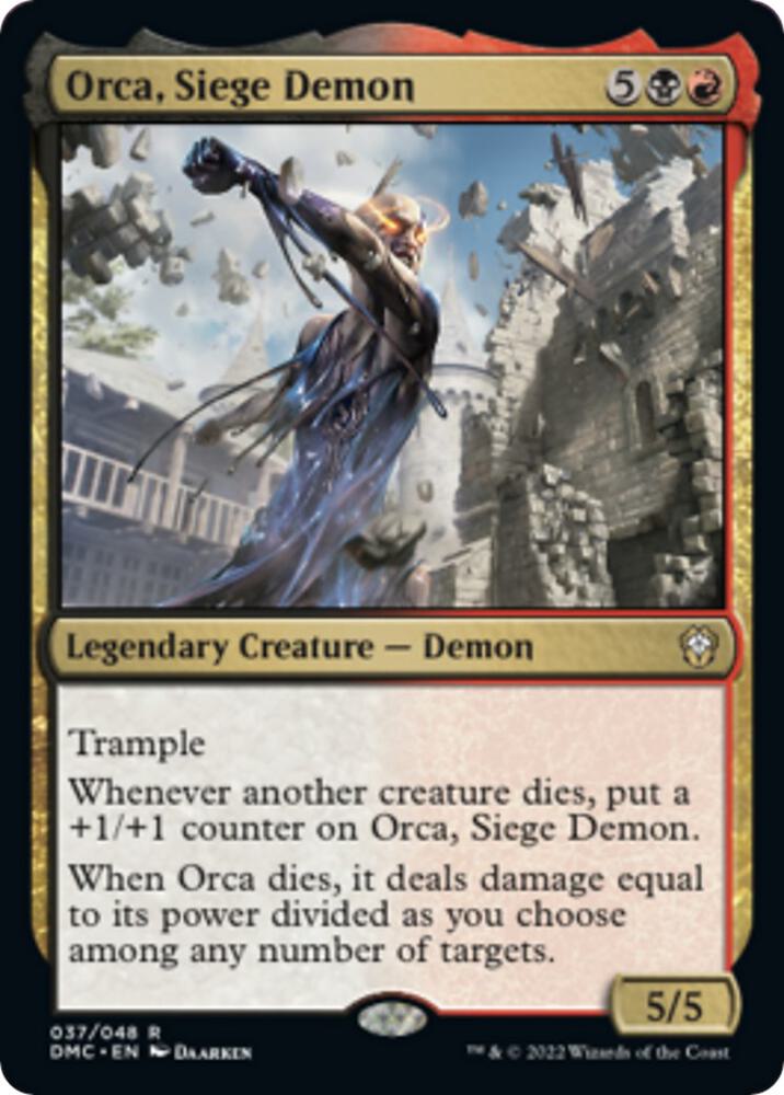 Orca, Siege Demon (37) [Dominaria United Commander]