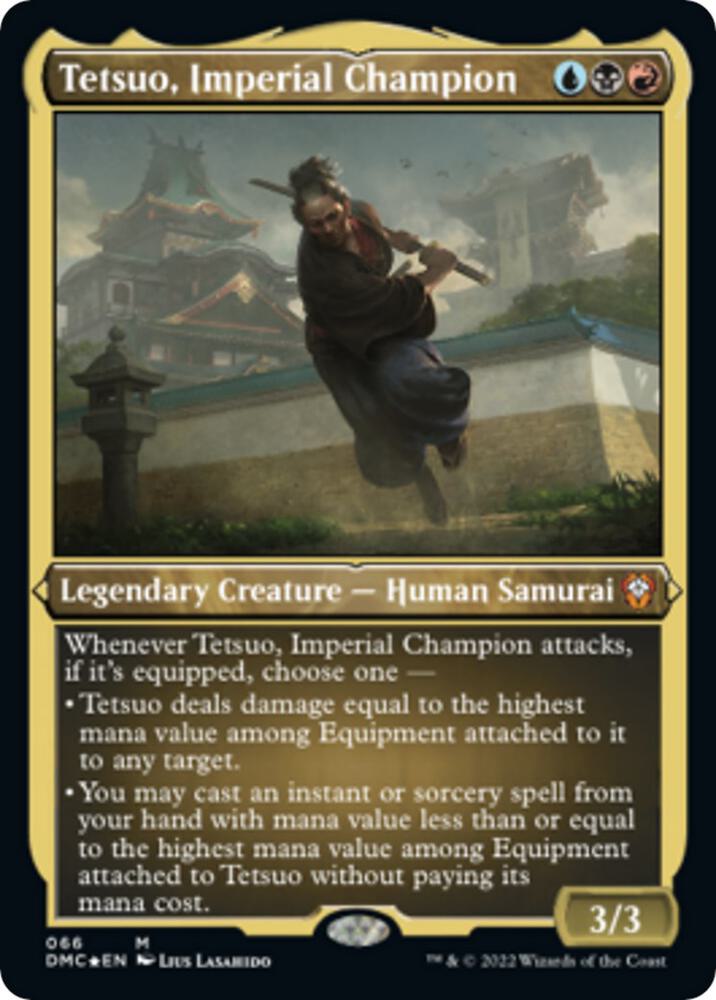 Tetsuo, Imperial Champion (Foil Etched) (66) [Dominaria United Commander]