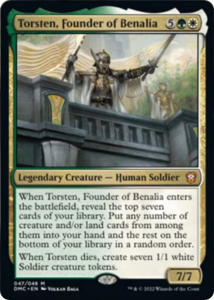 Torsten, Founder of Benalia (47) [Dominaria United Commander]