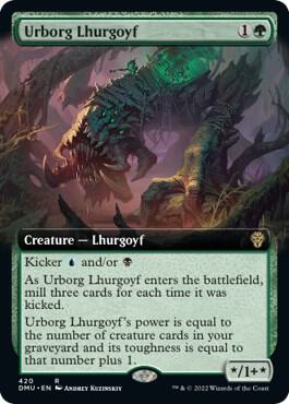 Urborg Lhurgoyf (Extended Art) (420) [Dominaria United] [Extended Art]