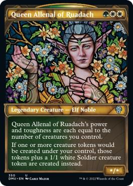 Queen Allenal of Ruadach (Textured Foil) (350) [Dominaria United] [Showcase]