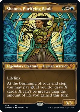 Shanna, Purifying Blade (Textured Foil) (358) [Dominaria United] [Showcase]