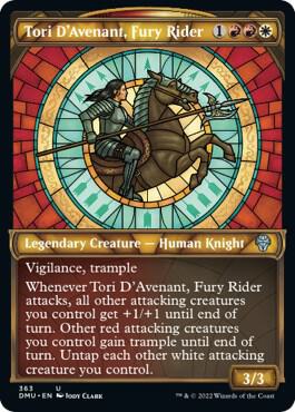 Tori D'Avenant, Fury Rider (Textured Foil) (363) [Dominaria United] [Showcase]