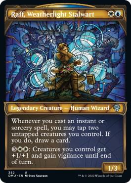 Raff, Weatherlight Stalwart (Textured Foil) (352) [Dominaria United] [Showcase]
