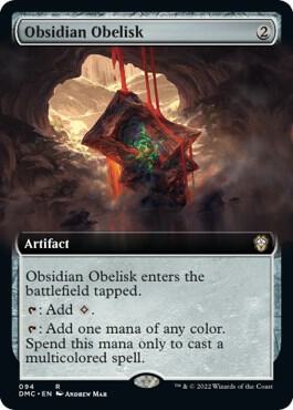 Obsidian Obelisk (Extended Art) (94) [Dominaria United Commander] [Extended Art]