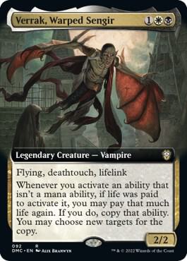 Verrak, Warped Sengir (Extended Art) (92) [Dominaria United Commander] [Extended Art]