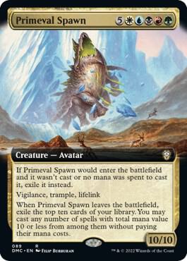 Primeval Spawn (Extended Art) (89) [Dominaria United Commander] [Extended Art]