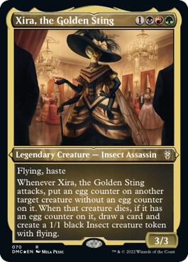 Xira, the Golden Sting (Foil Etched) (70) [Dominaria United Commander]