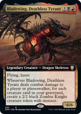 Bladewing, Deathless Tyrant (Extended Art) (85) [Dominaria United Commander] [Extended Art]