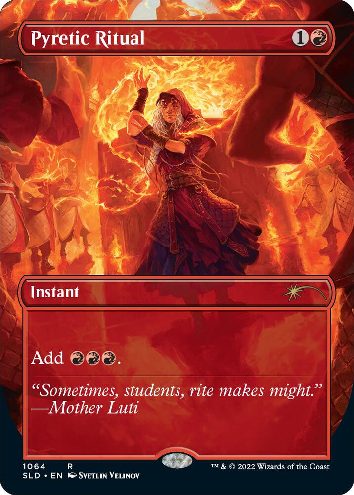 Pyretic Ritual (1064) [Secret Lair Drop] [Borderless]
