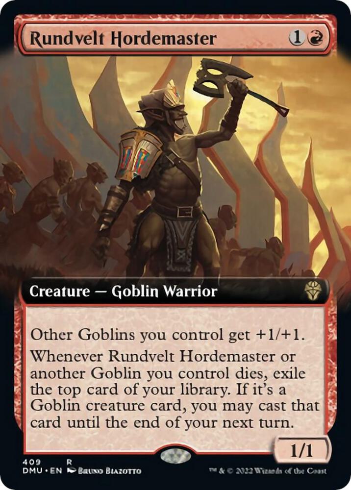 Rundvelt Hordemaster (Extended Art) (409) [Dominaria United] [Extended Art]