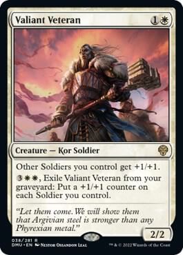 Valiant Veteran (38) [Dominaria United]