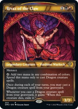 Rivaz of the Claw (Textured Foil) (355) [Dominaria United] [Showcase]