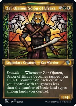 Zar Ojanen, Scion of Efrava (Textured Foil) (367) [Dominaria United] [Showcase]