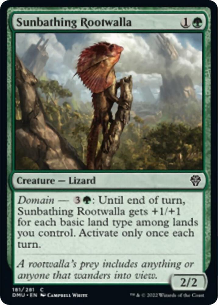 Sunbathing Rootwalla (181) [Dominaria United]