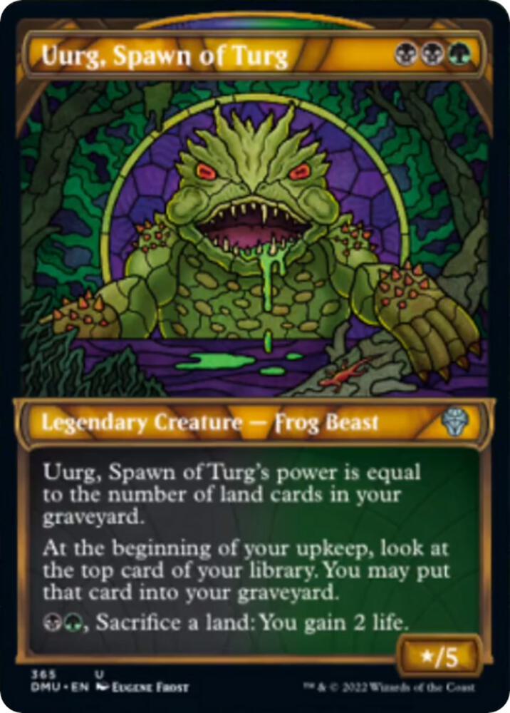 Uurg, Spawn of Turg (Textured Foil) (365) [Dominaria United] [Showcase]
