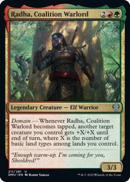 Radha, Coalition Warlord (211) [Dominaria United]